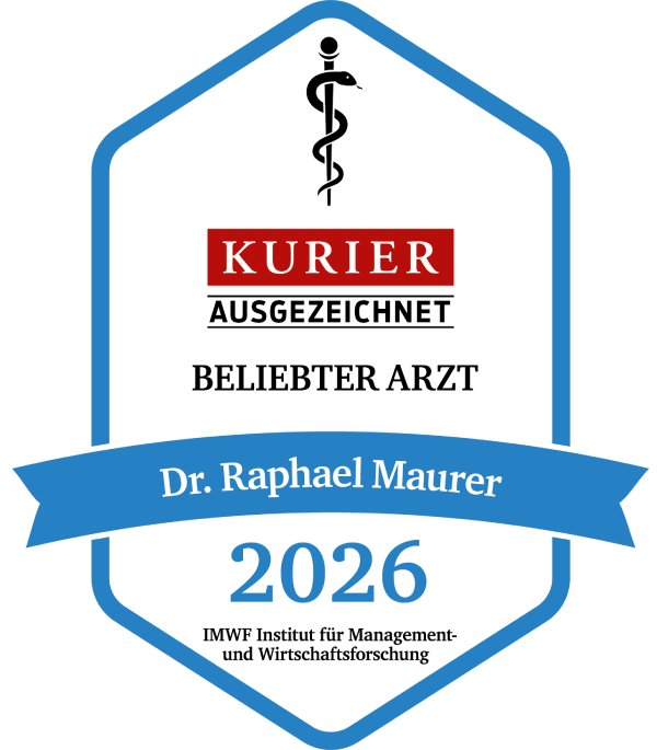 Kurier Auszeichnung beliebter Arzt 2026 - Dr. Raphael Maurer